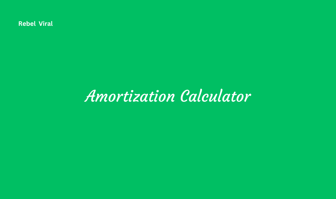 Amortization calculator importance and future