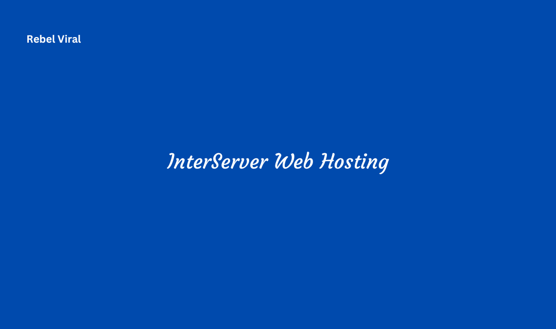 Interserver web hosting types reliability and benefits